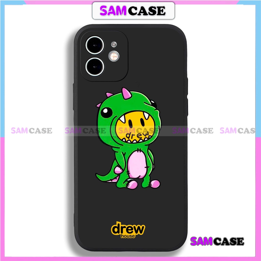 Ốp lưng iPhone Drew cạnh viền vuông silicon mềm dẻo bảo vệ camera cho 6/6s/7/8/X/XS/XR/11/12/13 Pro Plus Max cute đẹp