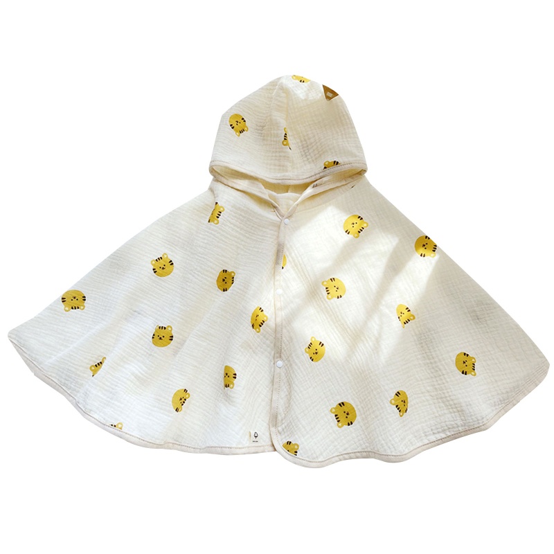 Khăn Tắm Có Mũ Trùm Chất Liệu Cotton Nhanh Khô Thoải Mái Dành Cho Trẻ Nhỏ