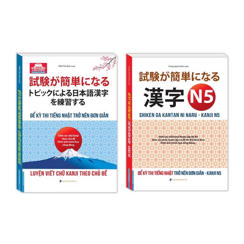 Sách -  Luyện Viết Chữ KANJI Theo Chủ Đề + Để Kỳ Thi Tiếng Nhật Trở Nên Đơn Giản - KANJI N5