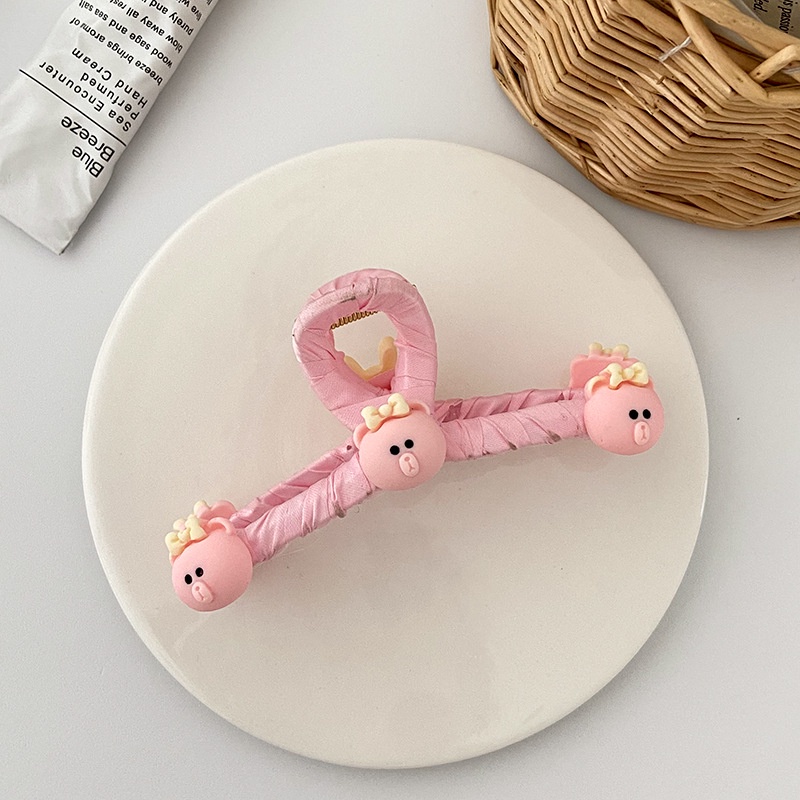 Kẹp Tóc Răng Cá Mập Hoạt Hình Cỡ Lớn Dễ Thương Đơn Giản Mùa Hè Hàn Quốc Cho Nữ