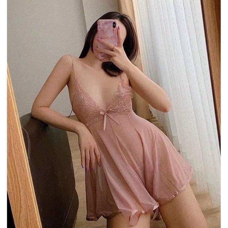 Bán sỉ _ Váy ngủ voan sexy cao cấp , đầm ngủ xuyên thấu sexy gơi cảm tặng kèm chip SP018