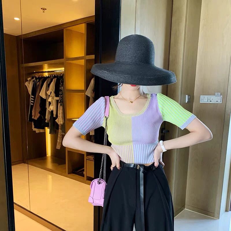 🍓🍓Áo croptop mongtoghi tay lỡ như ảnh phối màu cute new 99