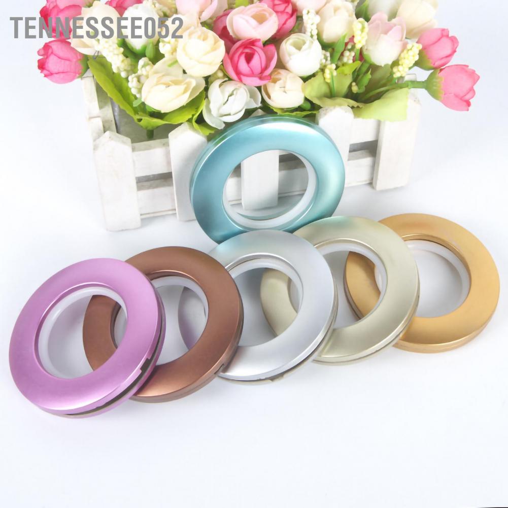 Tennessee052 Plastic Curtain Ring Grommets Silencer Sliding Dressing Door Round Shower for Household