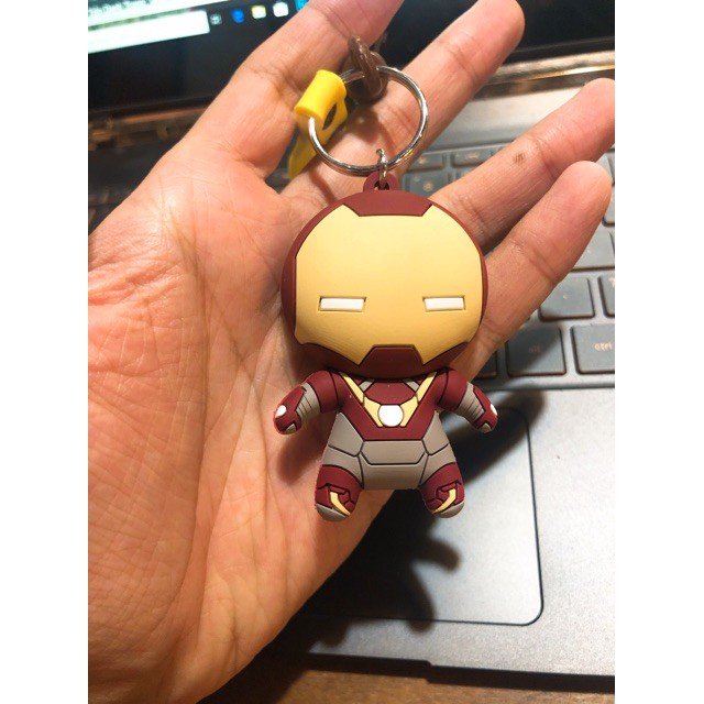  Móc khoá Chibi Ironman nhựa cao cấp  PYJ-5800T