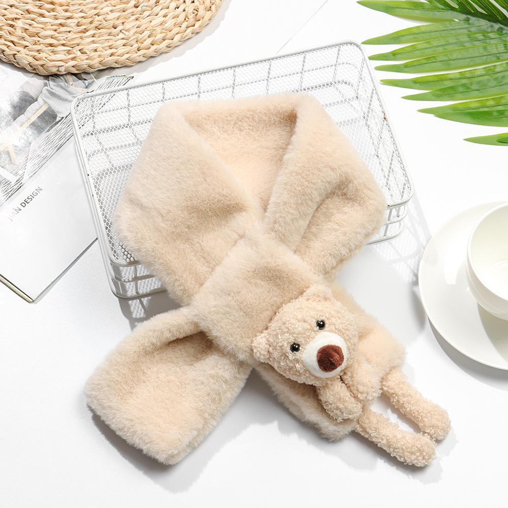 Khăn Choàng Cổ Bằng Lông Giả Chống Gió Cho Bé
