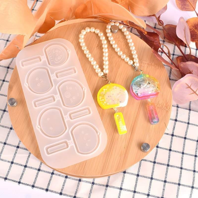 Khuôn Silicone Làm Mặt Dây Chuyền Hình Chuông Gió