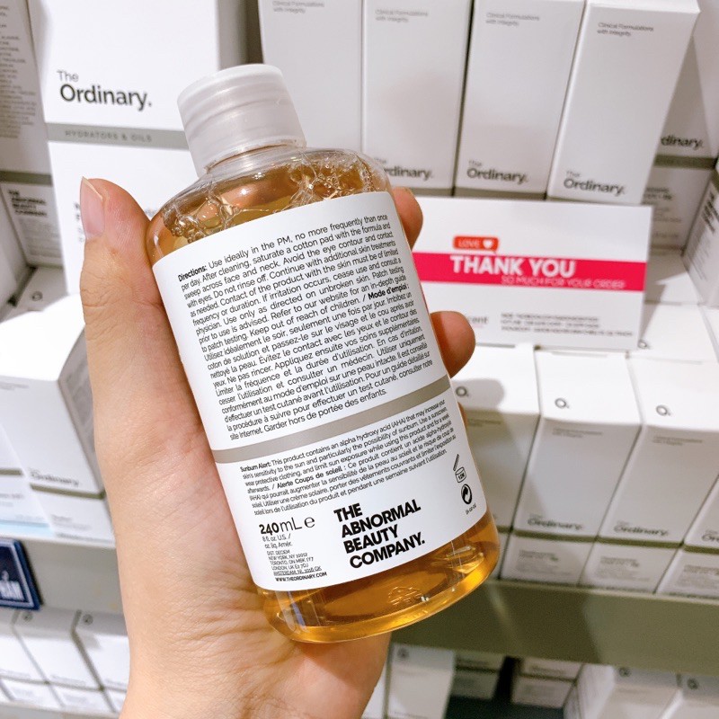 Toner The Ordinary Glycolic Acid 7% Toning Solution Tẩy Da Chết / Sáng Da / Giảm Thâm ( 240mL )