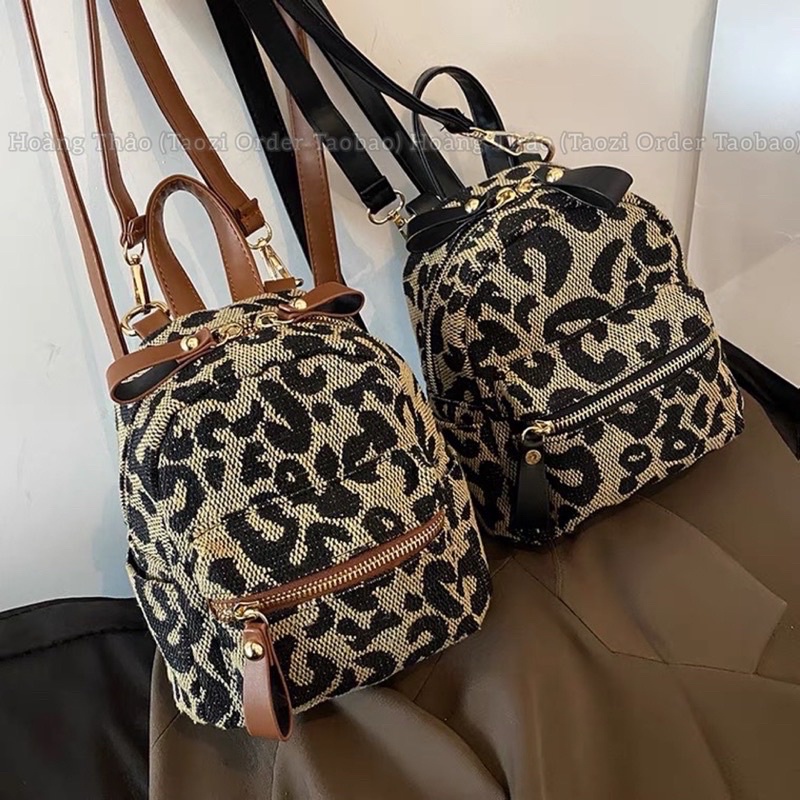 Balo mini thời trang chất liệu da dạ Lolichang_store phong cách Hàn Quốc