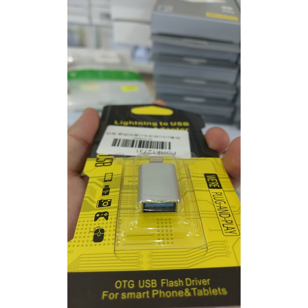 CÁP OTG Cổng USB Sang cổng LIGHTING IPhone , Cổng USB Sang cổng TYPE C Android