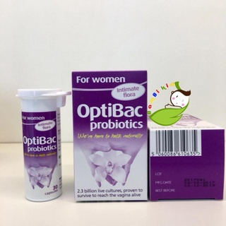 Men optibac tím, men phụ nữ anh 30/90 viên