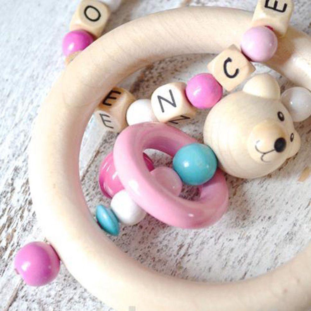 Bộ 5 Vòng Gỗ Nối Răng 70MM Thời Trang Cho Bé