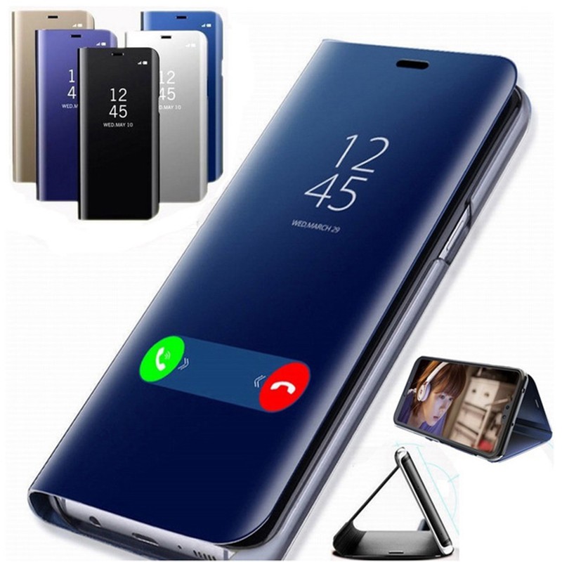 Bao da điện thoại có nắp lật kèm giá đỡ cho Xiaomi Redmi Note 7 8 9 9S Pro Max Redmi 9 9A 9C 8 8A