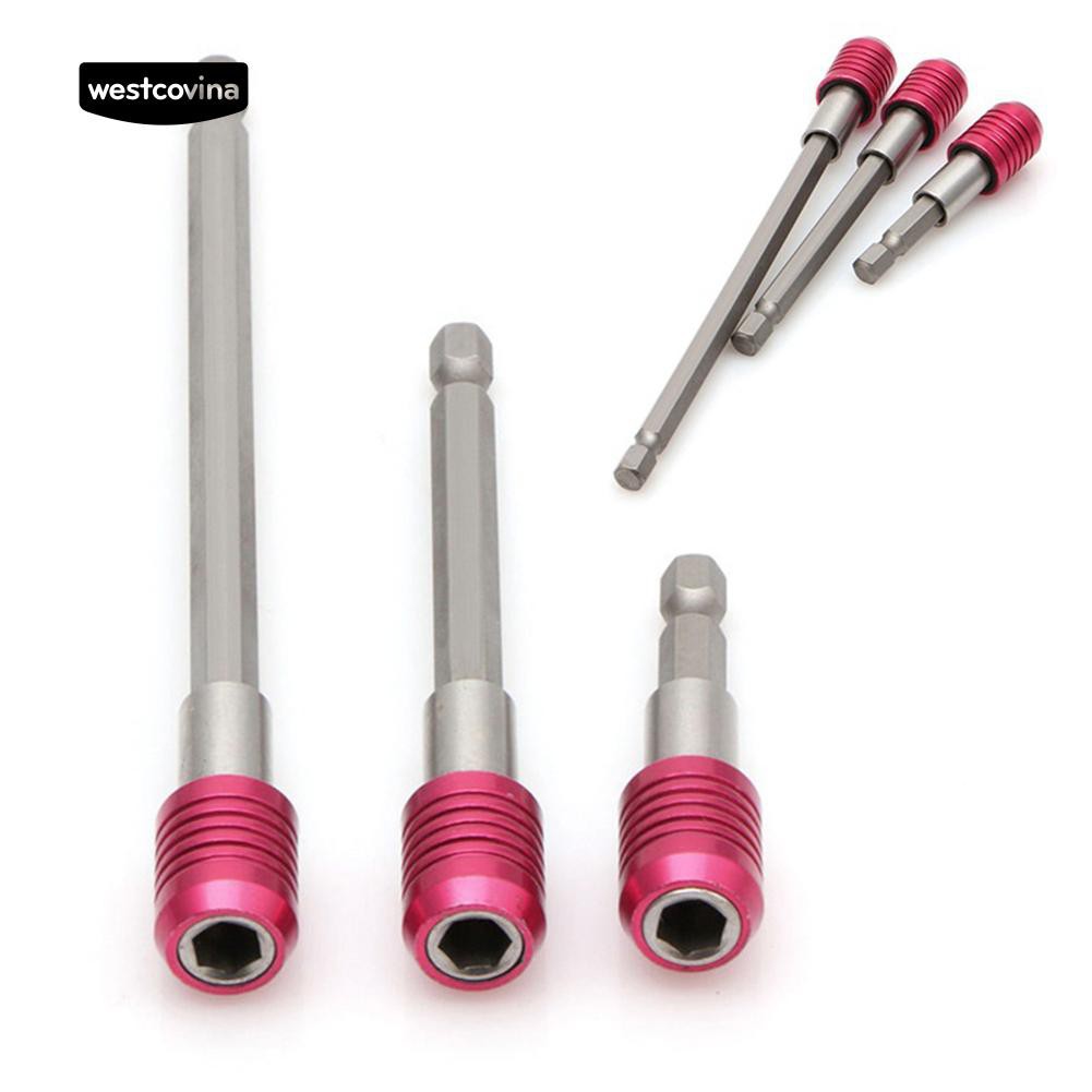Set 3 đầu nối dài mũi khoan 60mm 100mm 150mm chất lượng cao