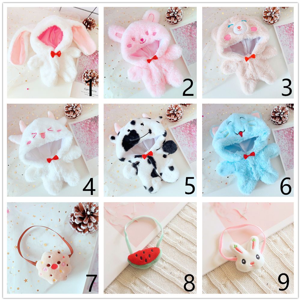 outfit doll 20cm Trang phục mini nhiều kiểu dáng dễ thương tự chọn cho búp bê thần tượng trang trí nhà cửa