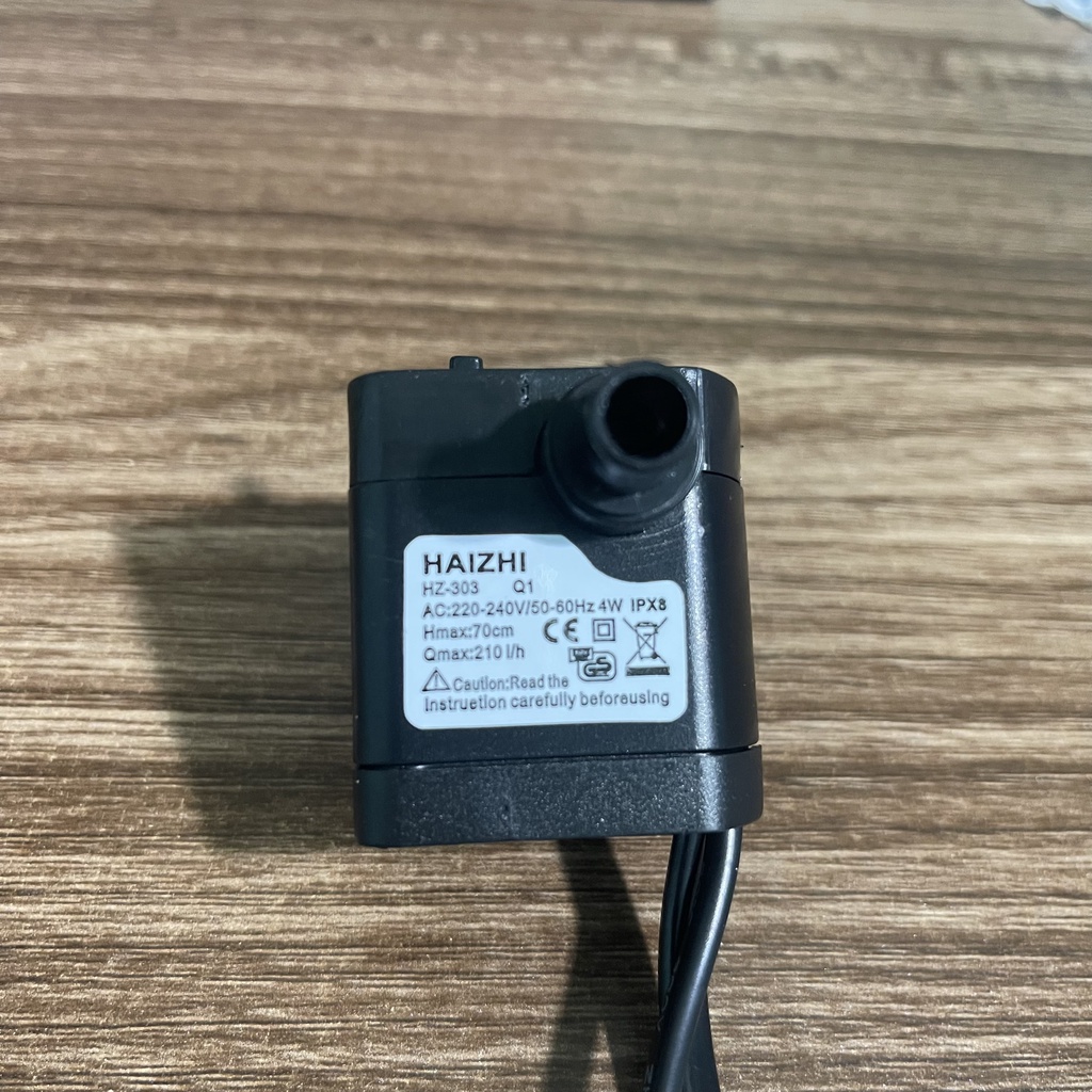 Máy Bơm Mini 4W 220V Máy Bơm Chìm Bể Thủy Sinh Thác Nước Phong Thủy Hòn Non Bộ