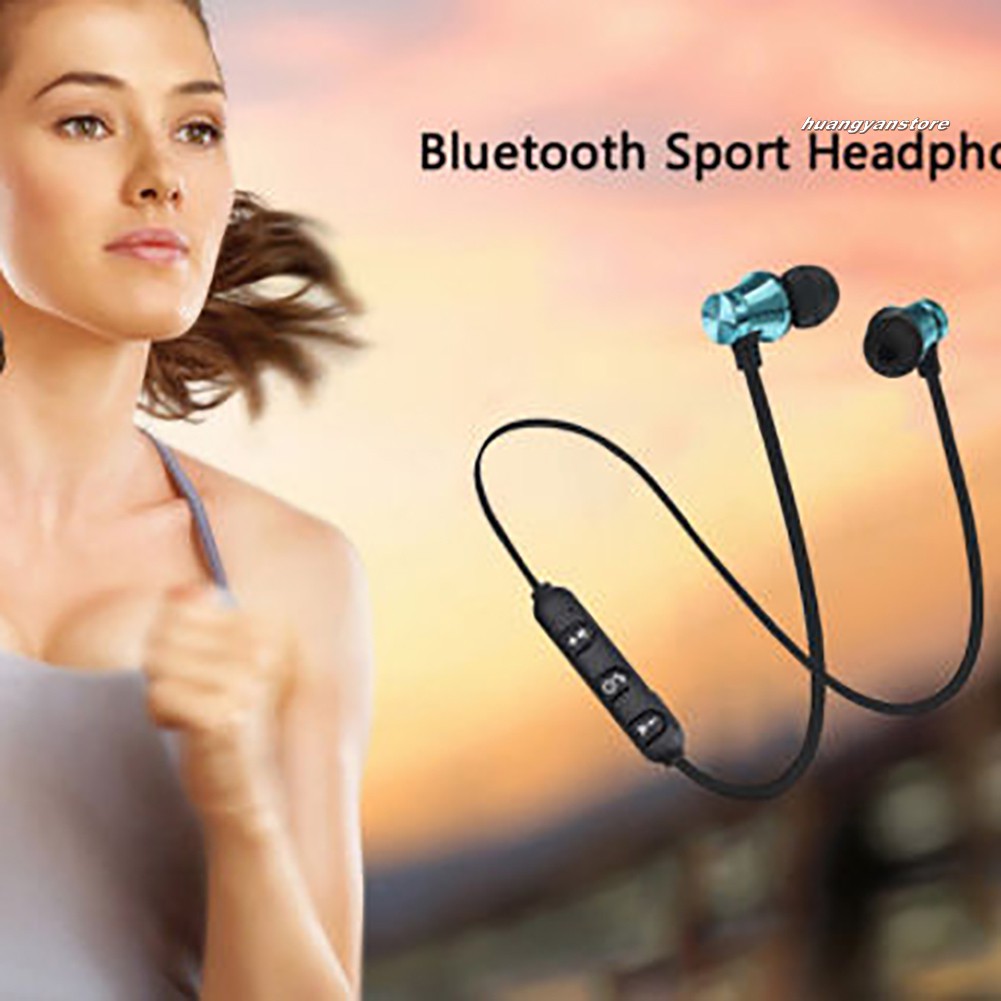 Tai Nghe Nhét Tai Kết Nối Bluetooth Không Dây Có Nam Châm Kèm Mic