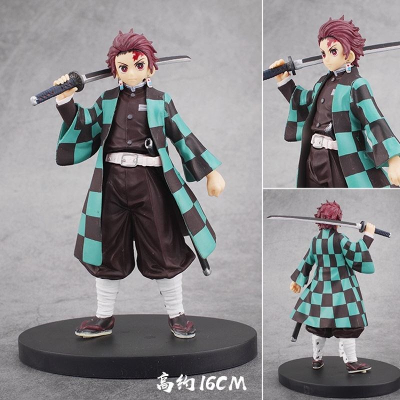 Mô Hình Kimetsu No Yaiba Trang Trí Tanjiro Nezuko Zenitsu Giyuu mô hình