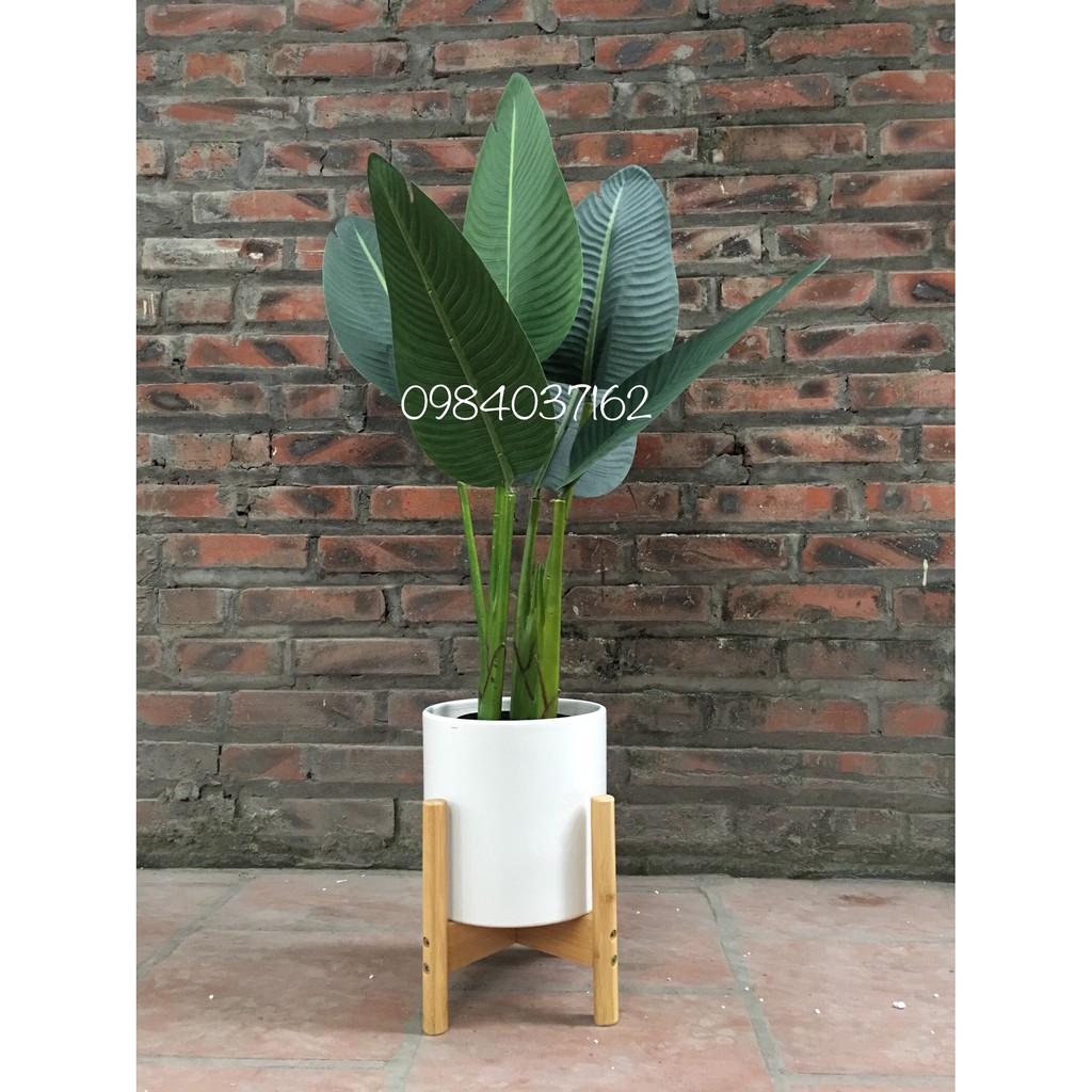 Cây chuối giả trang trí không bao gồm chậu và kệ- Cây giả