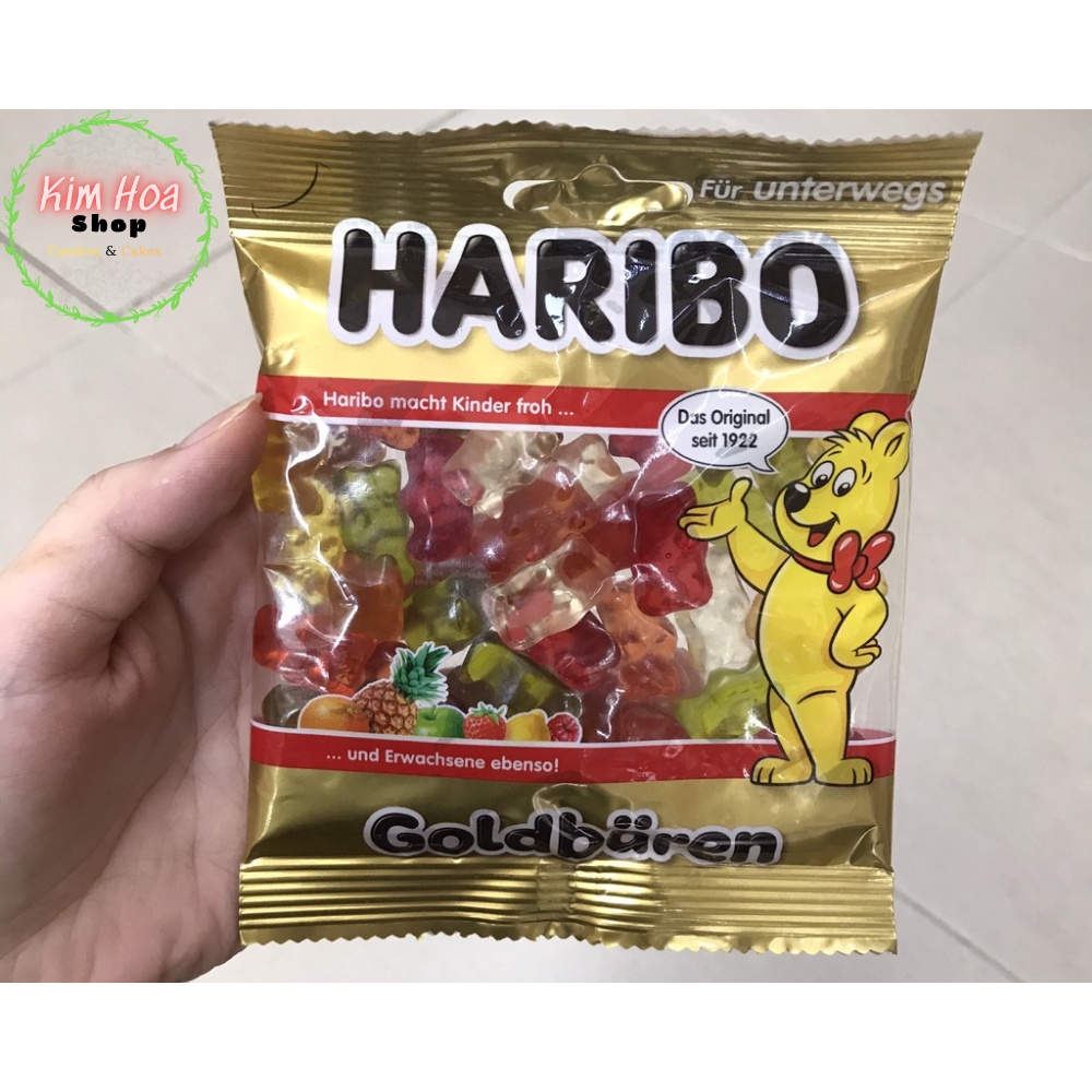 Kẹo Dẻo HARIBO Goldbaren & Roulette hương vị trái cây EU - MADE IN GERMANY