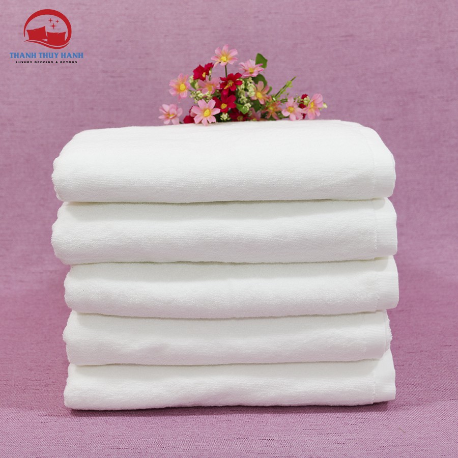 Khăn tắm khách sạn Amanda  70X140X500g, cotton thấm nước tốt