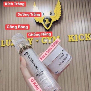 Combo ủ trắng kén tằm và kem baby face milk
