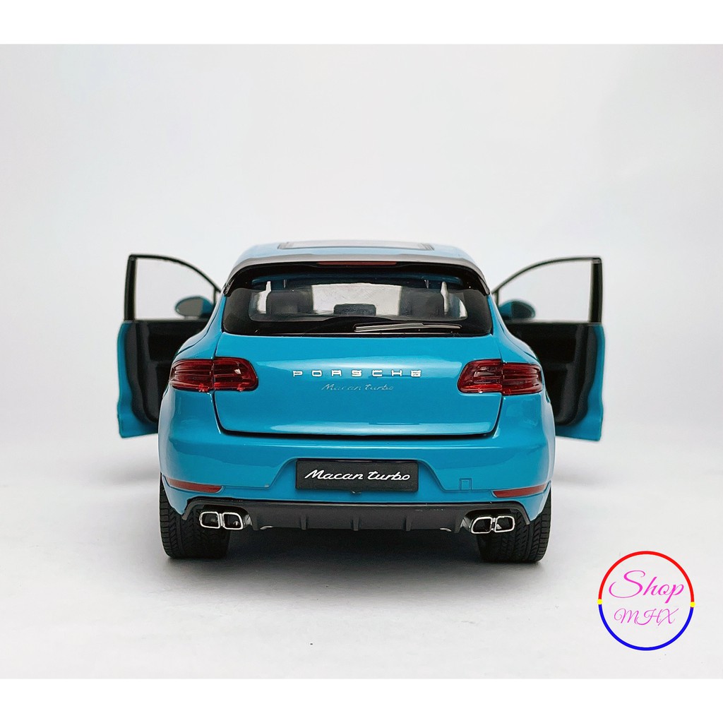 Xe mô hình sắt Porsche Macan Turbo TẶNG KÈM BIỂN SỐ tỉ lệ 1:24 hãng Welly