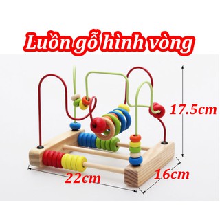 Đồ chơi luồn hạt gỗ cho bé bản đẹp