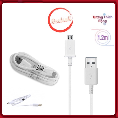 Dây cáp sạc nhanh Micro USB chính hãng MADE IN VIET NAM dùng để sạc điện thoại sao chép dữ liệu