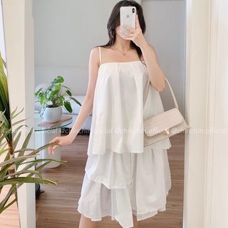 Áo hai dây xoè xếp li