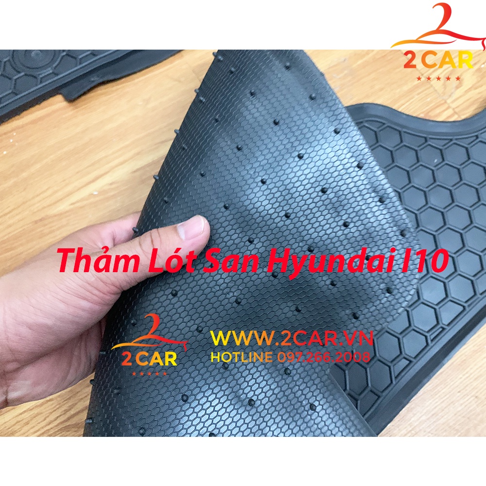 Thảm sàn, lót sàn xe Hyundai I10 2014 - 2020 chất liệu cao su đúc, không mùi, không thấm nước – Mẫu Nissin chữ trắng | BigBuy360 - bigbuy360.vn