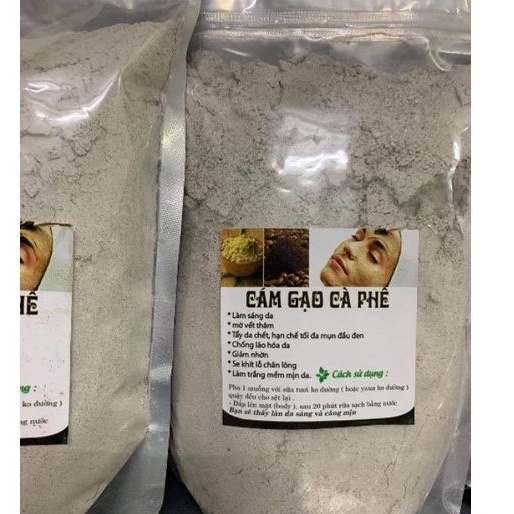 Bột cám gạo cà phê gói 1kg tẩy da chết