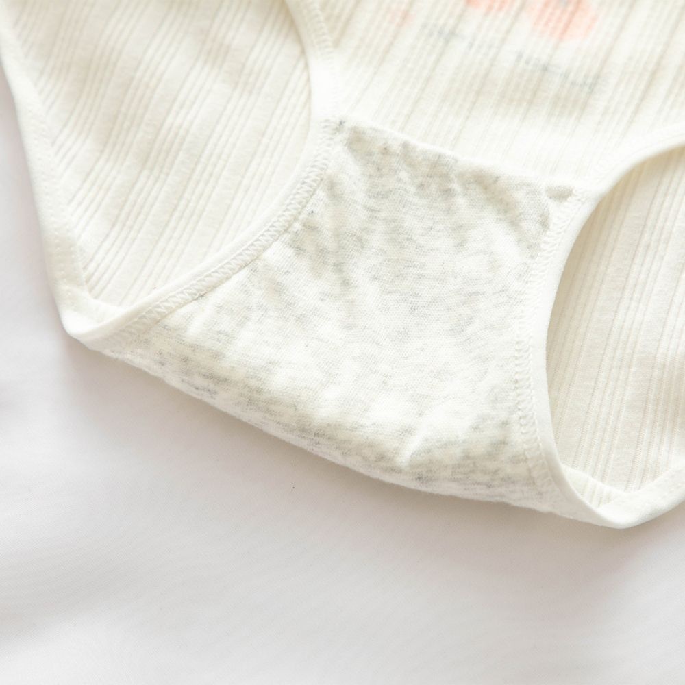 Quần Lót Nữ Co Giãn Thoáng Khí Họa Tiết Chấm Bi Phong Cách Hàn Quốc