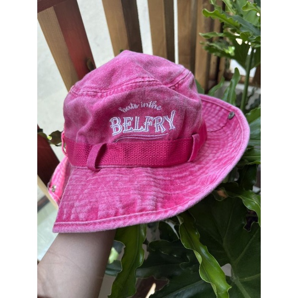 MŨ CAO BỒI THÊU CHỮ BELFRY HÀNG ĐẸP (ẢNH THẬT SHOP TỰ CHỤP)