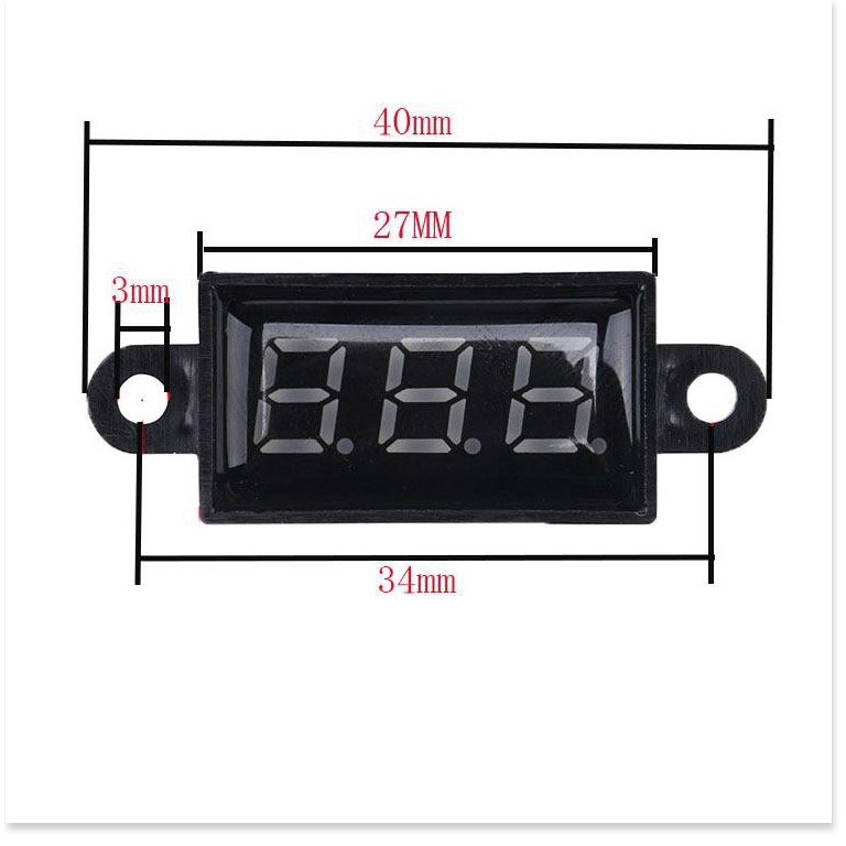 Vôn kế  💯 GIÁ VỐN]   Vôn kế chống nước - Đồng hồ đo điện áp - Đồng hồ điện tử - Vôn kế 6361