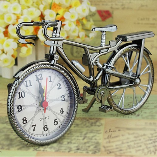 Đồng hồ báo thức hình xe đạp cổ điển sáng tạo