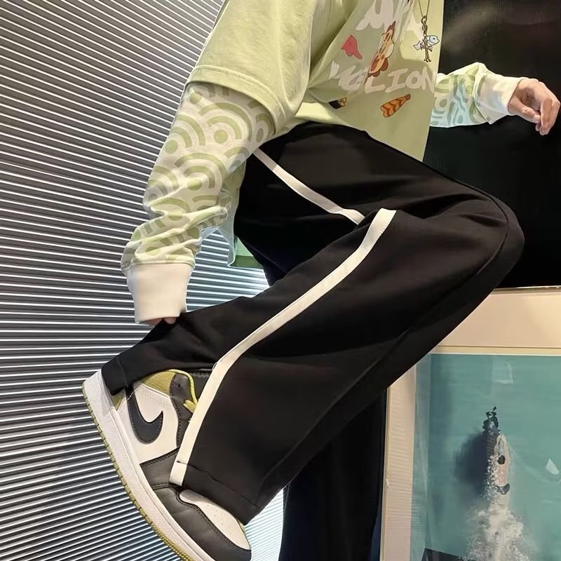 Quần ống rộng Phong Cách Hàn Quốc Thời Trang Cho Nam Nữ