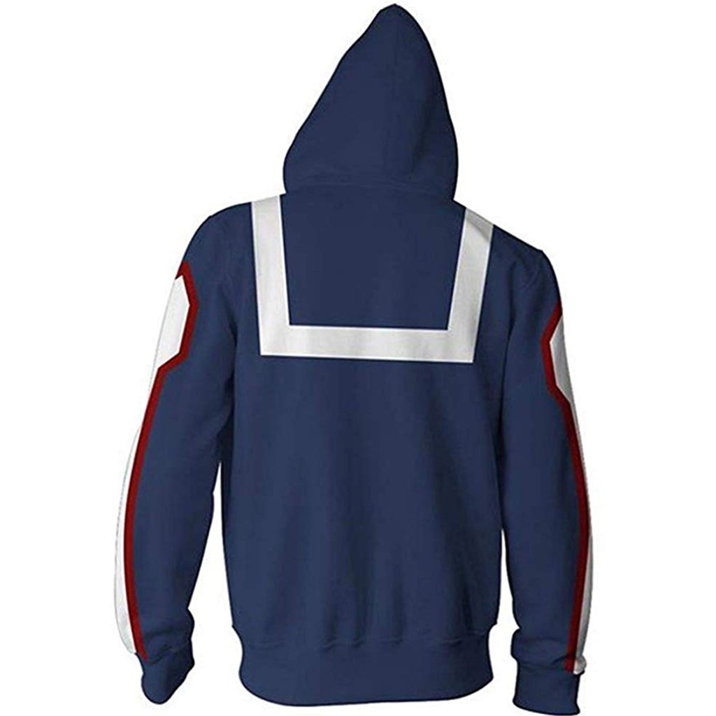 New 2020 3D My Hero Academia Áo nỉ Nam Thời trang Thường Anime Đàn ông Hoodie Cosplay Trang phục Áo khoác Thời trang dạo phố Dây kéo Áo khoác Hàng đầu