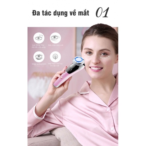 [Chính Hãng] Máy Massage Mặt Điện di ion nóng lạnh Hot&Cool