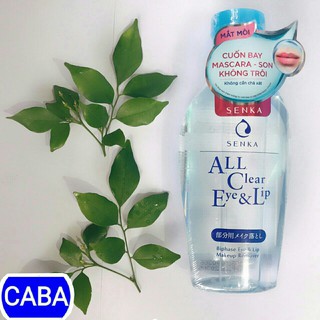 Nước tẩy trang vùng mắt và môi Senka All Clear Eye & Lip 150ml (Code: 15556)