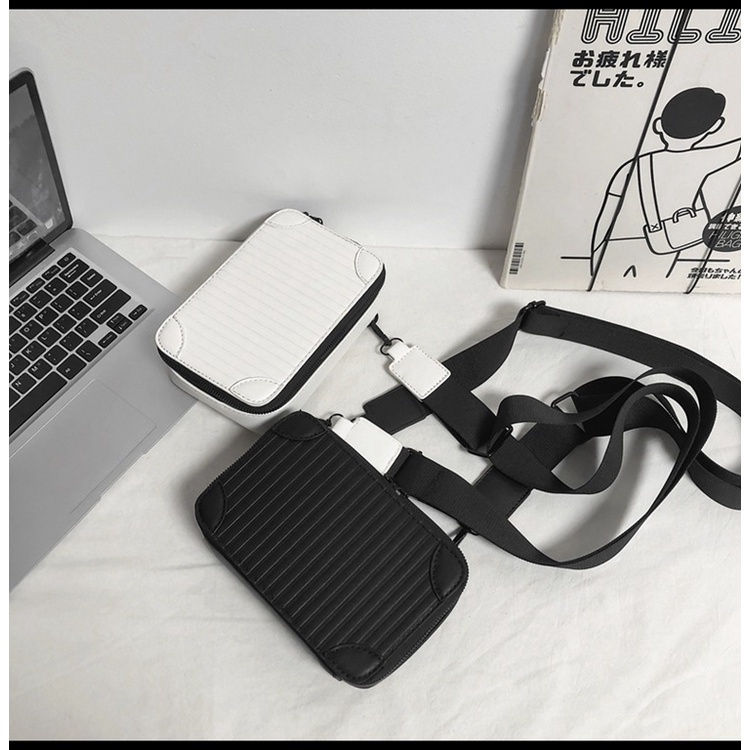 Túi da đeo chéo thời trang sành điệu cho nam Men Sling Bag Shoulder Bag Crossbody Bag Messenger Bag for Men Birthday Gift