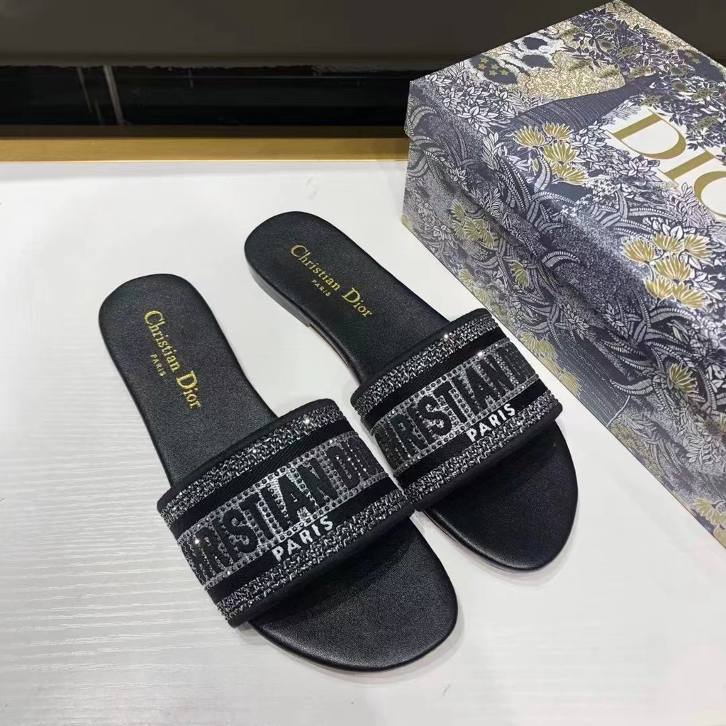 #Sandal Đế Bệt Thêu Họa Tiết Chất Liệu Cotton Dành Cho Nữ