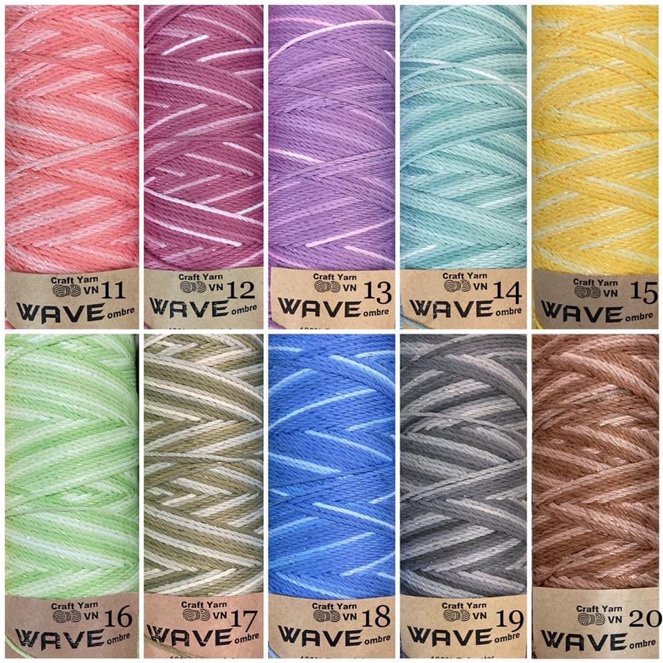 Sợi Wave Ombre Loang Craft Yarn VN - Cuộn 125gr