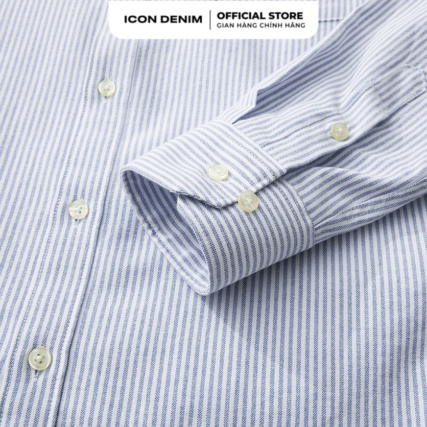 Áo Sơ Mi Oxford Nam ICON DENIM Tay Dài Có Túi Sọc | BigBuy360 - bigbuy360.vn