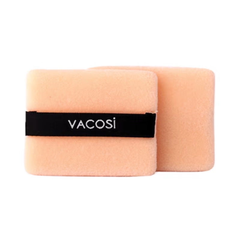 Bịch 2 Bông Phấn Khô Vuông Nhỏ Vacosi Small Square Puff