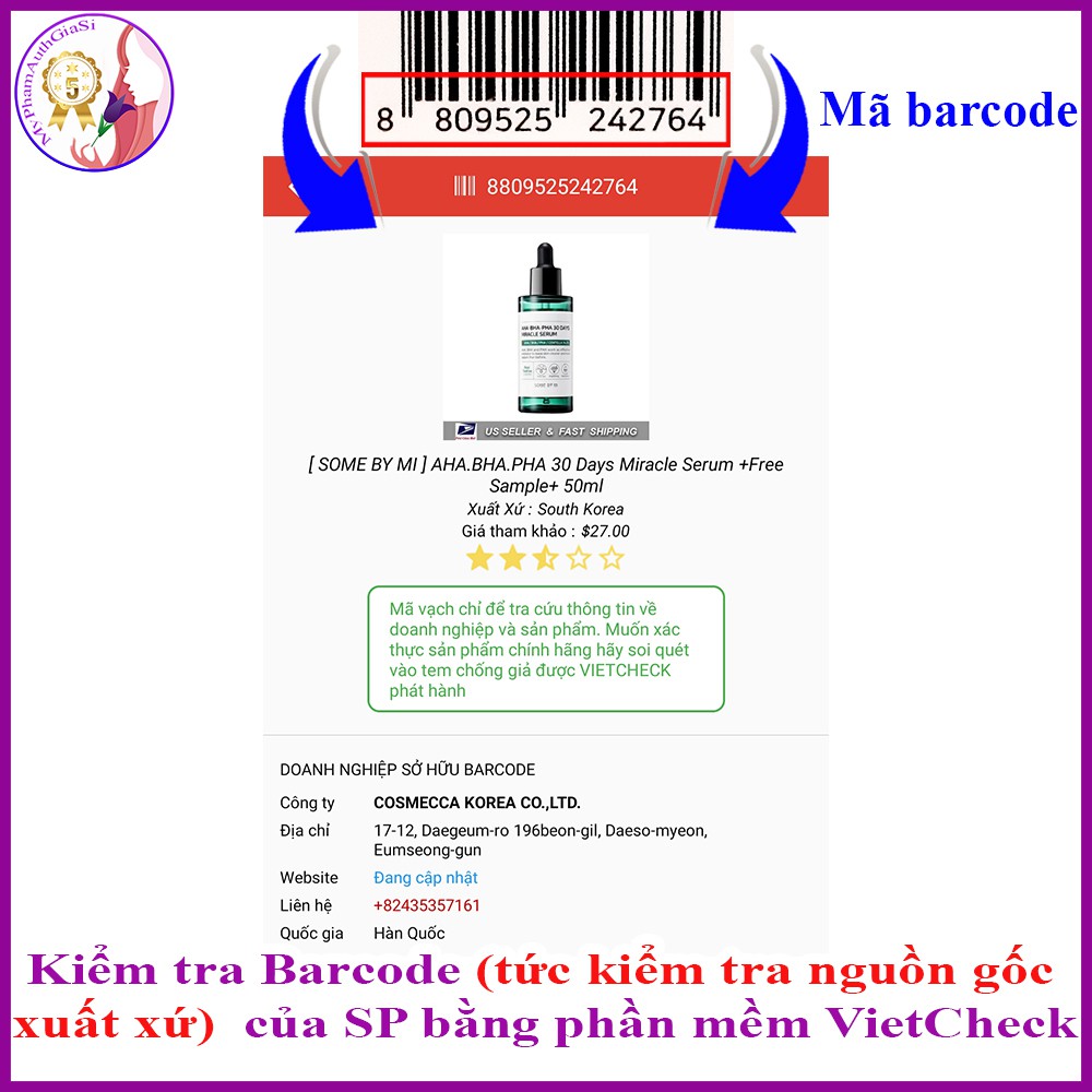 Serum some by mi chuyên ngừa và giảm mụn aha bha pha 30 days miracle