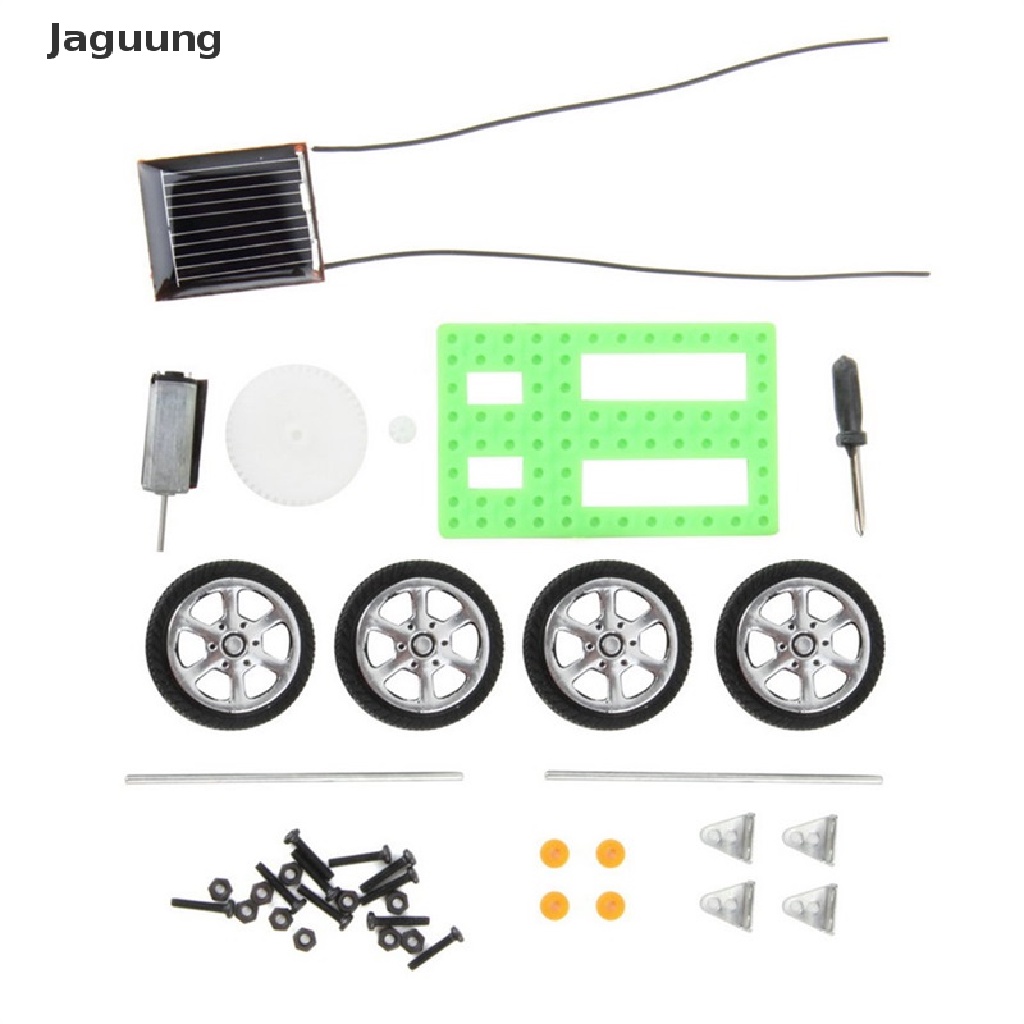 Jaguung 1Pc Mini Solar Toy DIY Car Children Educational Puzzle IQ Gadget Hobby Robot VN