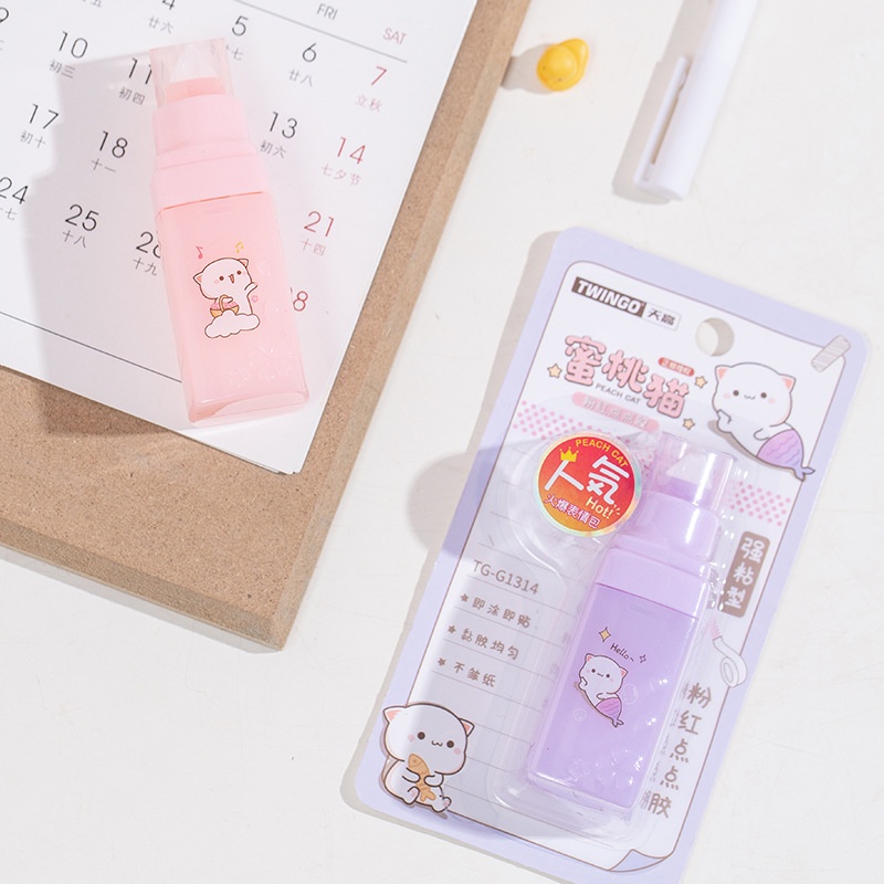 Băng Keo Hai Mặt Hình Thỏi Son Dễ Thương 5M * 4MM