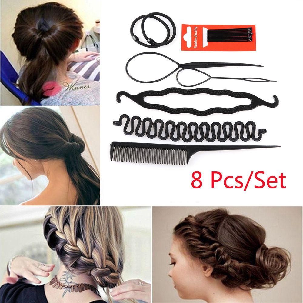 Bộ 8 Dụng Cụ Tạo Kiểu Tóc Thời Trang