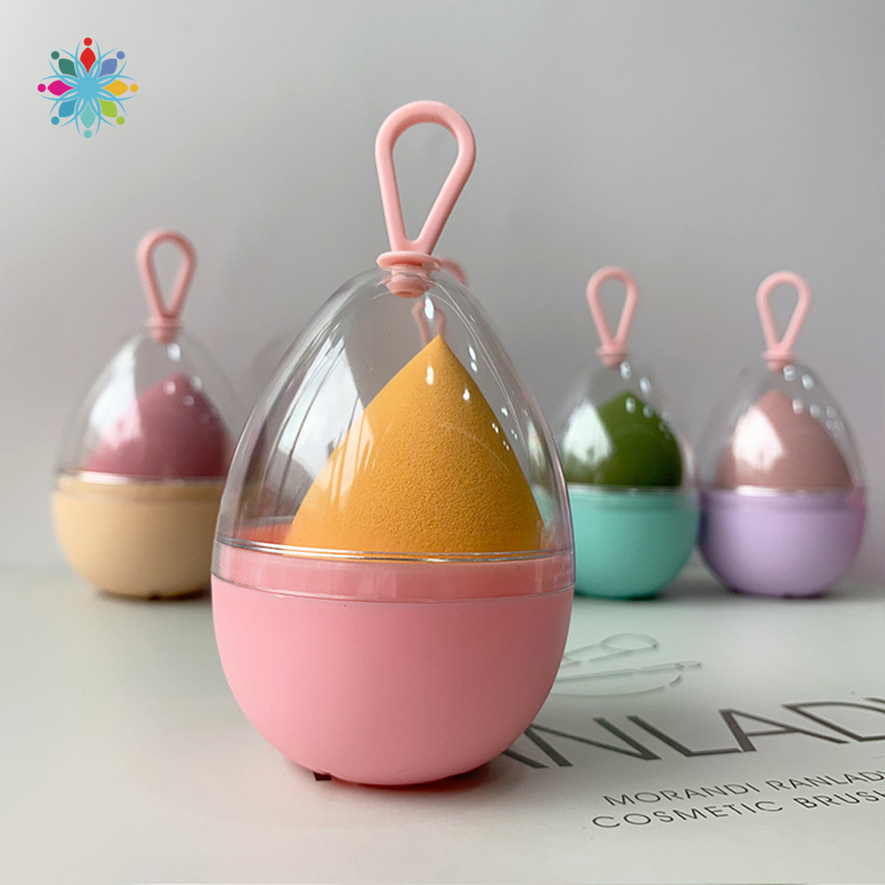 [Hàng mới về] Hộp đựng mút tán trang điểm hình quả trứng tiện dụng