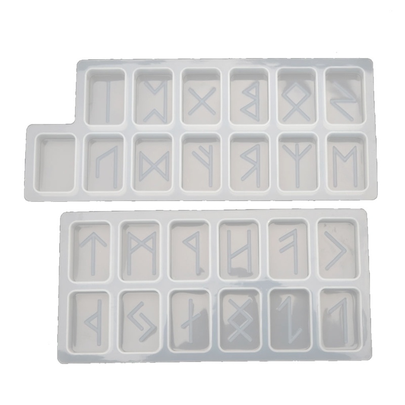 Khuôn Làm Chữ Rune Bằng Nhựa Resin Epoxy Độc Đáo Chất Lượng Cao